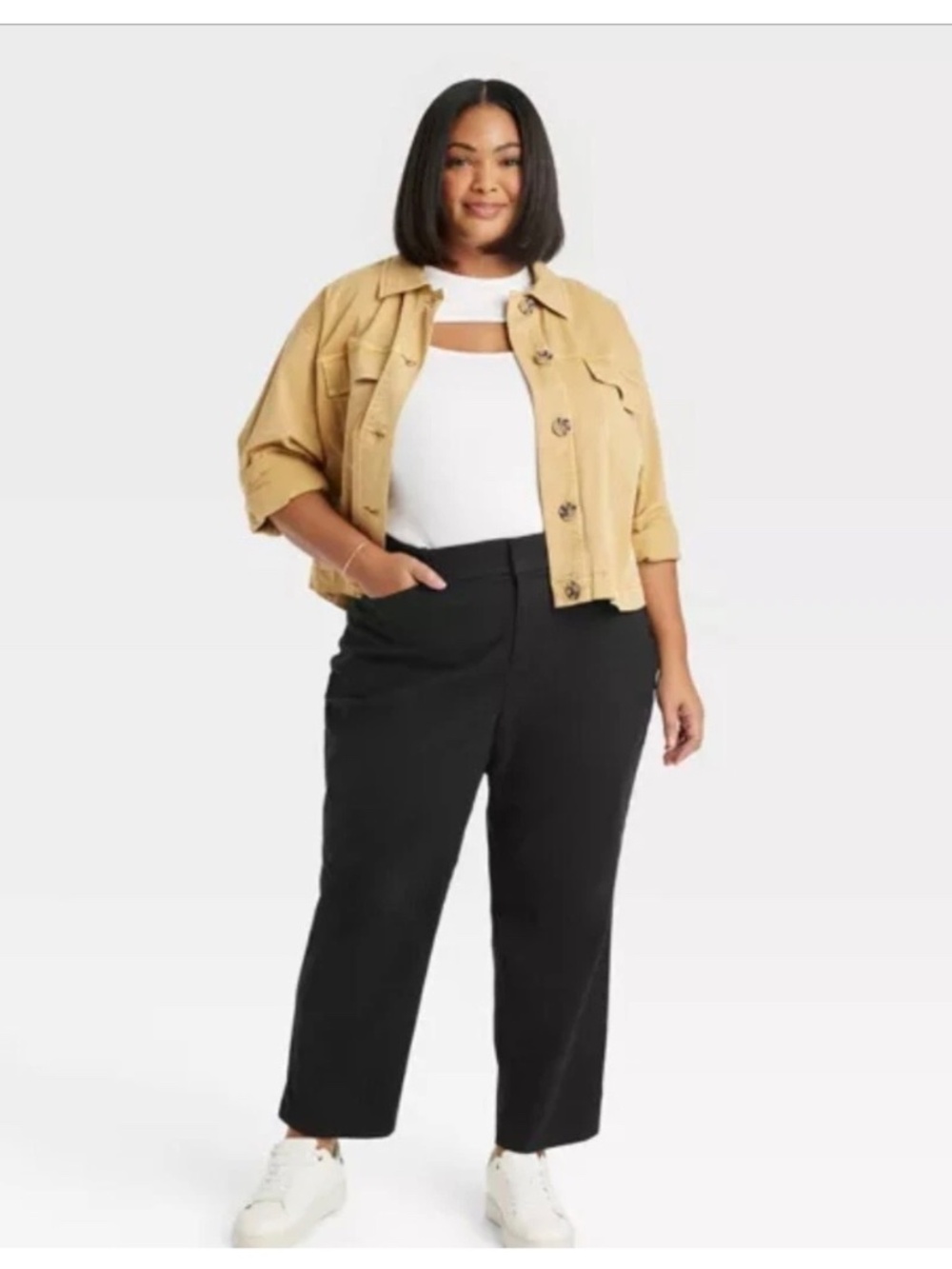 Ava & Viv Women's High-Rise Ankle Tapered Pants. Sz 26.